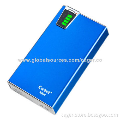 Cager Large Capacity of 10,000mAh Portable Power Bank Charger, Sized 20*70*100mm